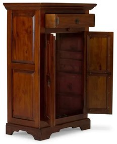 furniture-nabytek.cz - Masívna komoda Catana z borovice, lakovaná, hnedá – 75×44×115 cm