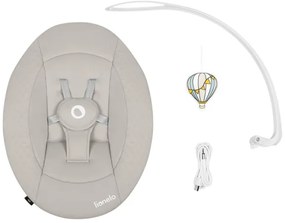 Lionelo - Detská hojdačka s melódiou IRIS 4xAA piesková