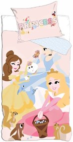 Bavlnené obliečky do detskej postieľky Princezné - Princess - Disney - 90 x 140 cm + 40 x 55 cm