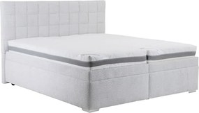 Posteľ Fendi 180x200 cm, svetlo šedá látka