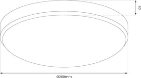Stropné LED svietidlo Maya, 1x LED 10w, 4000k, ch