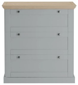 Sivá vysoká komoda 75x80 cm Binz – Støraa