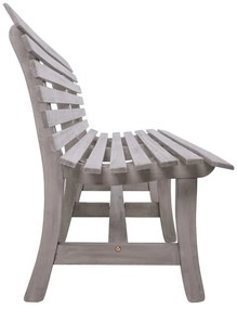 Sivá drevená záhradná lavica Mandalay – Garden Pleasure