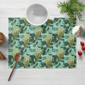 Biante Dekoračné prestieranie na stôl PML-088 Eukalypty na mätovom 30x40 cm