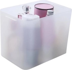 SUNDIS 2. akosť - Plastový úložný organizér Pure Box A5 vysoký, mliečny