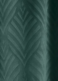 Smaragdový zamatový záves na zriasovacej páske 140x250 cm