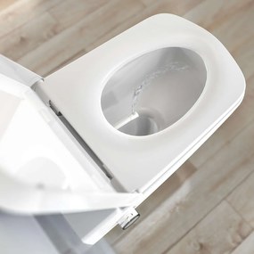 TECE One závesné WC Rimless so sprchovacou funkciou, s hlbokým splachovaním, 358 x 540 mm, biela + sedátko s poklopom, Softclose, odnímateľné, TECEONESET