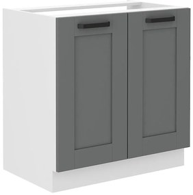 Kuchynská skrinka Luna dustgrey/biela 80ZL 2F BB