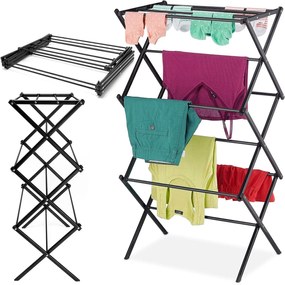 Skládací sušák na prádlo Hestia černý