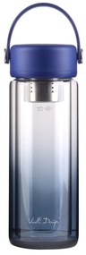 Modrá sklenená fľaša 350 ml Fuori – Vialli Design