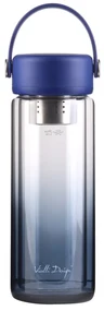 Modrá sklenená fľaša 350 ml Fuori – Vialli Design