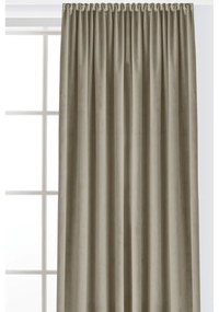 Béžový zamatový dimout záves 200x250 cm Velto – Filumi