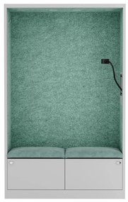 Sally 1150mm korpus Szary - siedzisko Zielony