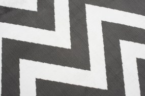 TA Koberec C438A TMAVO SIVÁ/BIELA BALI PP Rozmer: 140x200 cm