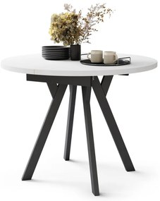 Jedálenský stôl ARTUR biely/čierny