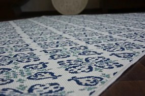 Koberec COLOR 19246/969 SISAL Kvety biely