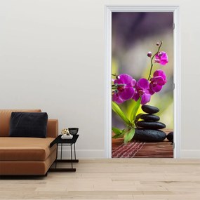 Fototapeta na dvere - SPA a kamene (95x205cm)