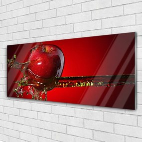 Obraz na akrylátovom skle Jablko voda kuchyňa 125x50 cm