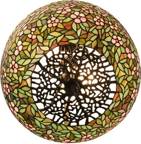 Farebná stolná lampa Tiffany Flower Garden - Ø 46*72cm E27/max 2x60W