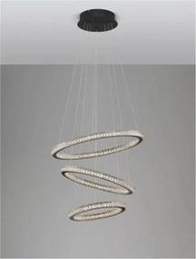 LED luster Ginevra 51 čierne