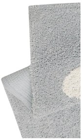 Sivý prateľný ručne tkaný detský koberec s prímesou bavlny 120x160 cm Clouds Grey – Lorena Canals