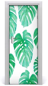 Samolepiace fototapety na dvere Monstera 75x205 cm