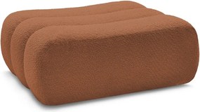 Oranžová podnožka z textílie buklé Azra – Bobochic Paris