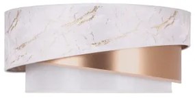 Duolla - Luster na lanku KOBO 1xE27/15W/230V pr. 45 cm biela/rosegold