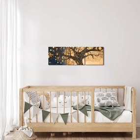 Obraz – Surrealistický strom (s hodinami) (90x30 cm)