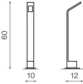 LED vonkajšia lampa Agape 60