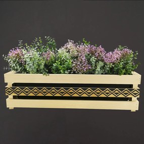 AMADEA Drevený obal s hrantíkom a motívom kosoštvorcov, 62x21,5x17cm Český výrobok