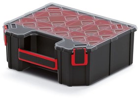 Kufríkový organizér 28,4 × 24,3 × 10,5 cm, krabičky, čierna