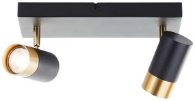 Brilliant - LED bodové svietidlo VIGOLO 2xGU10/5W/230V čierna/zlatá