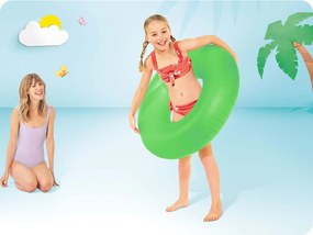 Plavecký kruh Neon, priemer 91 cm – 3 farby, INTEX 59262, zelený