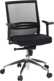 XXXLutz OTOČNÁ STOLIČKA, sieťovina, plochá tkanina, čierna MID.YOU - Online Only kancelárie - 001918011601
