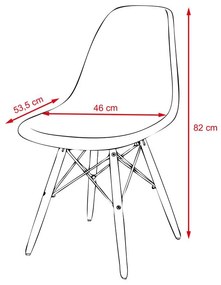 Set jedálenského nábytku stôl KARUP + 4ks stolička ANDERSON sivá