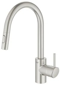 Grohe Concetto New drezová batéria s vyťahovacou sprškou supersteel 31483dc2 G31483DC2
