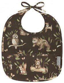 Detský umývateľný podbradník s vreckom MACKO