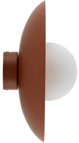 Nástenné svietidlo SLATE 1xG9/8W/230V pr. 28 cm tehlová