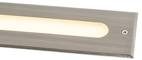 Moderný bodový svietidlo do zeme oceľ 30 cm vrátane LED IP65 - Eline