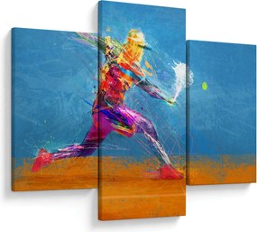 Obraz - Maľovaný tenista (90x60 cm)
