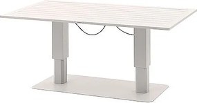 DEOKORK Hliníkový výsuvný stôl LYON 150x80 cm (cappuccino)