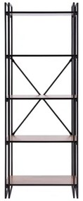 Kovová knižnica loft EKITO 60 cm
