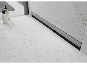 Mexen Flat nerezový sprchový žľab na stenu 50 cm vzor WALL, 1030050