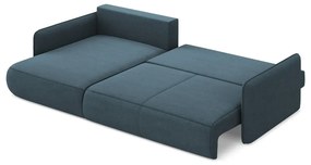 Modrá rozkladacia/s úložným priestorom rohová pohovka (ľavý roh) Nanea – Makamii