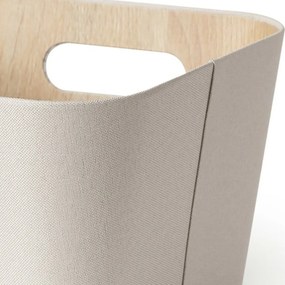 Kitchisimo Set 2 úložných košíkov 27 × 27 × 16 cm, krémová, M