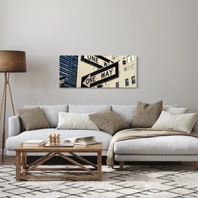 Obraz - New York ONE WAY (120x50 cm)