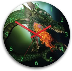 Detské nástenné hodiny Ami Dragon 30 cm viacfarebné