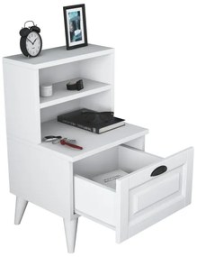 Nočný stolík RANI 45x74,4 cm biela