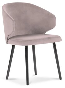Sada 4 ks Zamatová stolička Nemesis dĺžka 57 × šírka 54 × výška 81 cm WINDSOR & CO